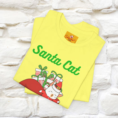 "Funny Santa Cat..." | Cat T-Shirt | Nunu&Miao Studio