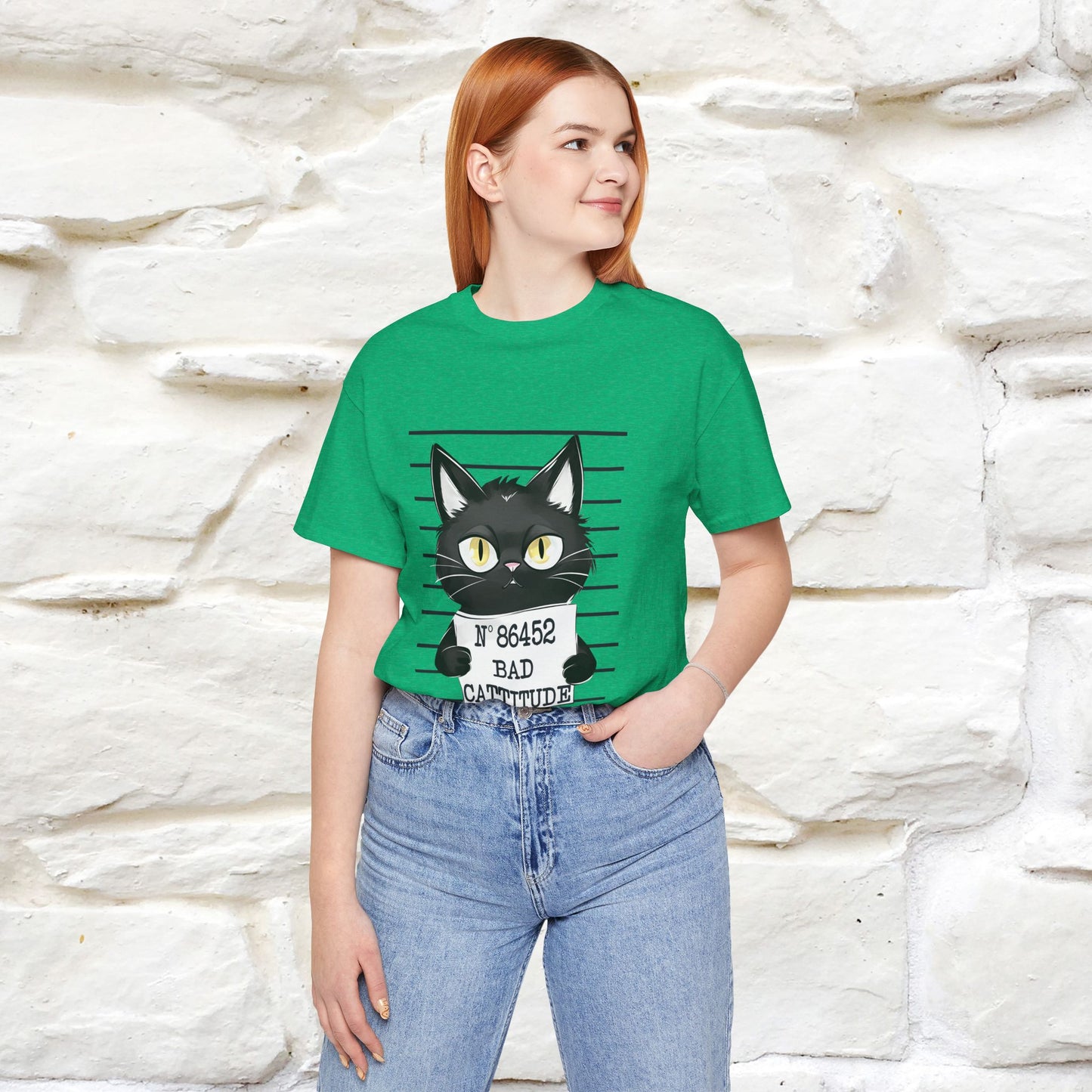 "Bad Cattitude" T-Shirt for Men & Women | 100% Cotton*