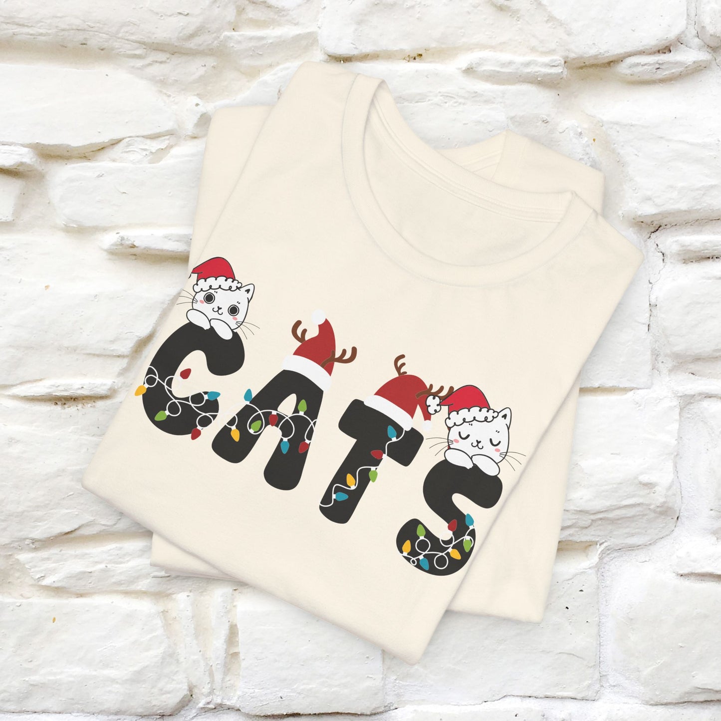 “Cats Christmas T-Shirt | Festive Cat T-Shirt for Men & Women | 100% Cotton”