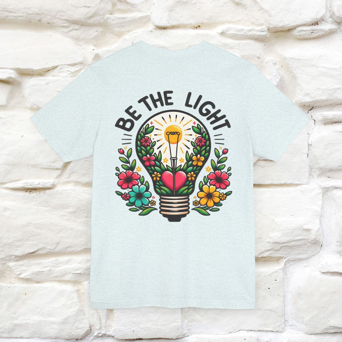 "Be The Light" Cat T-shirt for Men & Women | 100% Cotton* | Cat Lover Tee | Front & Back Design