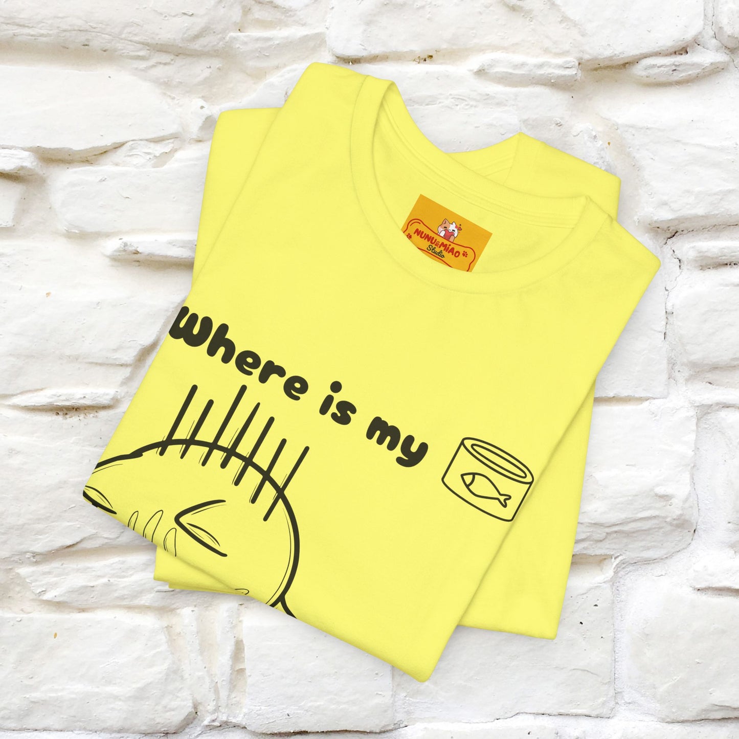 "Where Is My Tuna?" Cat T-Shirt | Nunu&Miao Studio