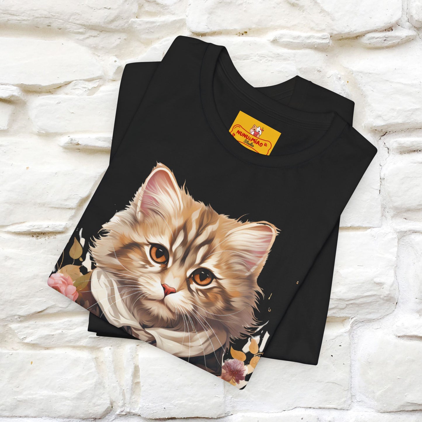 "Mr. Meow" Elegante T-shirt con gatto per uomo e donna | 100% cotone*