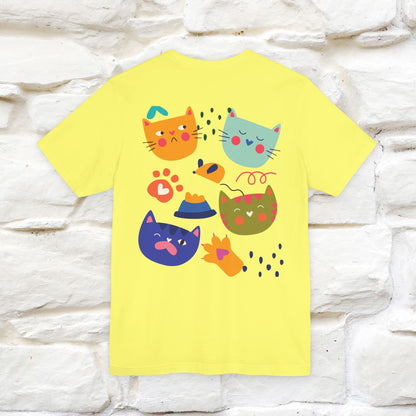 ''The Power Of Meow'' Cat T-Shirt Front and Back Design | Nunu&Miao Studio