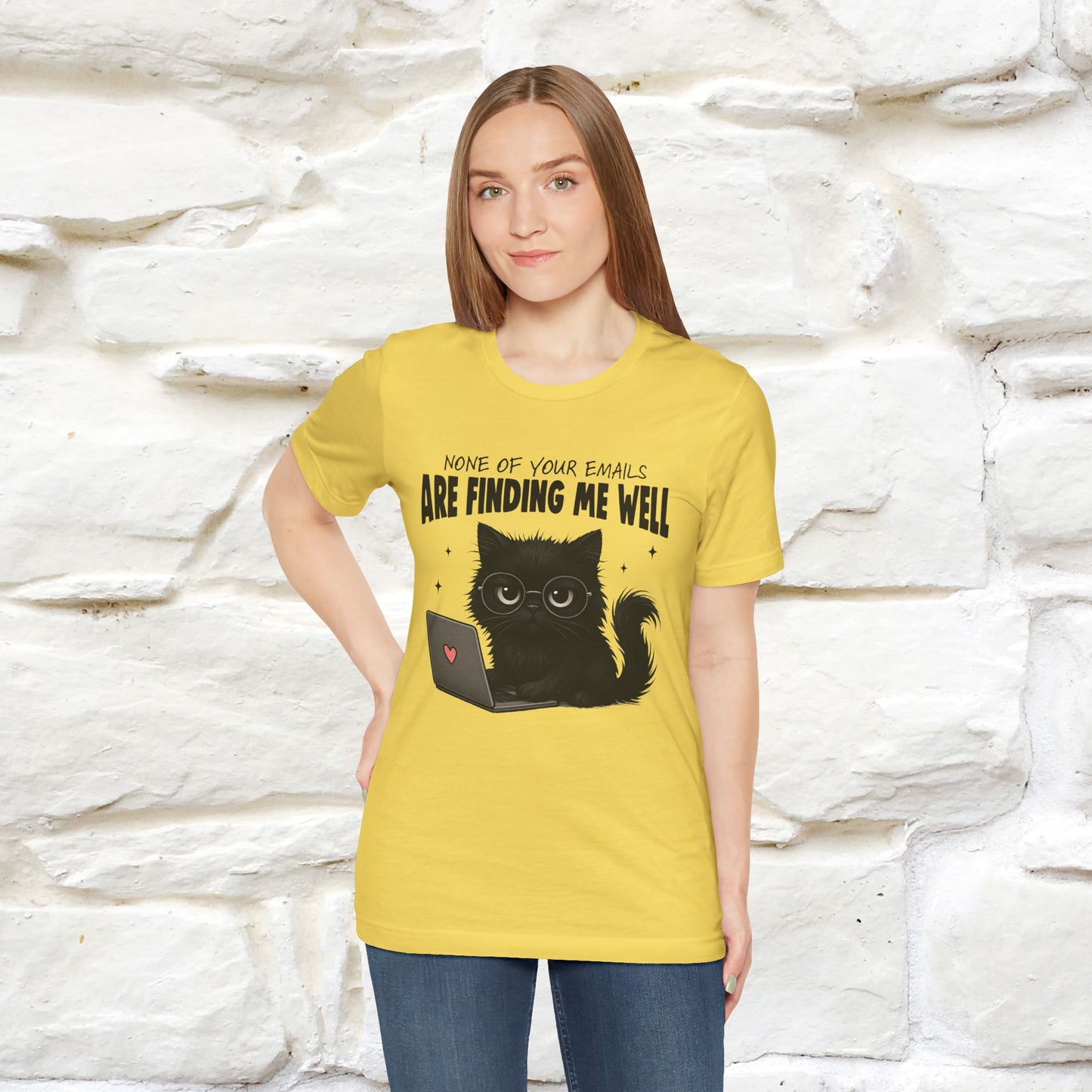 "None of your Emails Are Finding Me Well" Cat T-Shirt | Nunu&Miao Studio