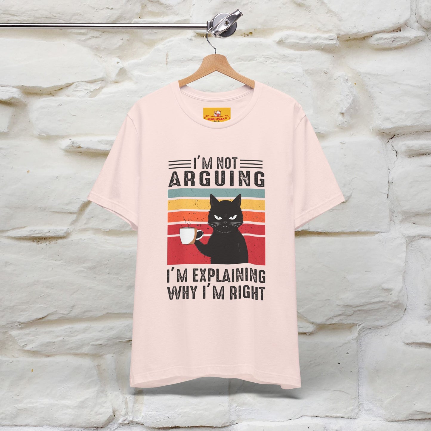 Non sto discutendo, sto spiegando perché ho ragione T-shirt con gatto per uomo e donna | 100% cotone* Maglietta divertente
