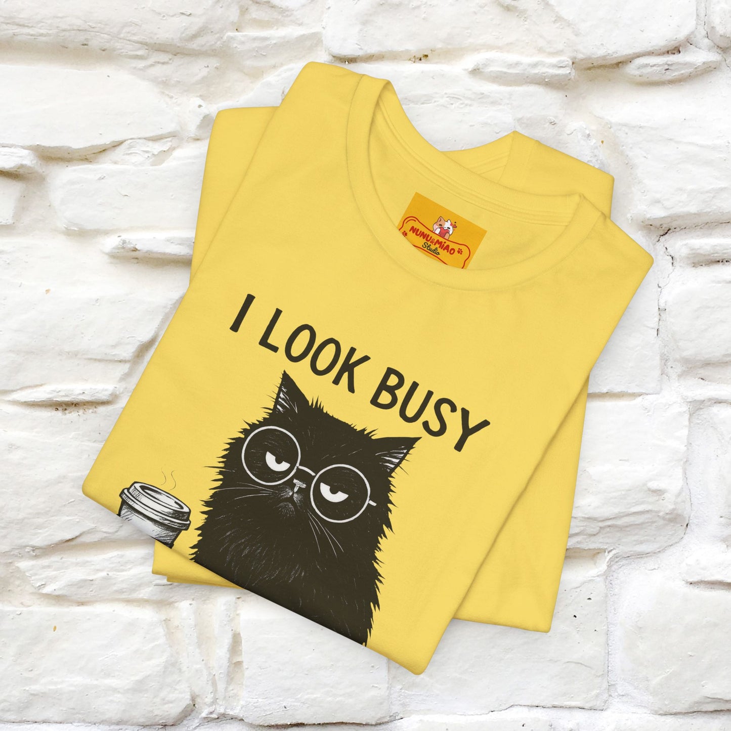 "I Look Busy But I'm Just Overwhelmed" |Cat T-Shirt | Nunu&Miao Studio