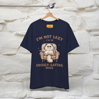 "I'm Not Lazy I'm In Energy-Saving Mode " Cat T-shirt |Nunu&Miao Studio