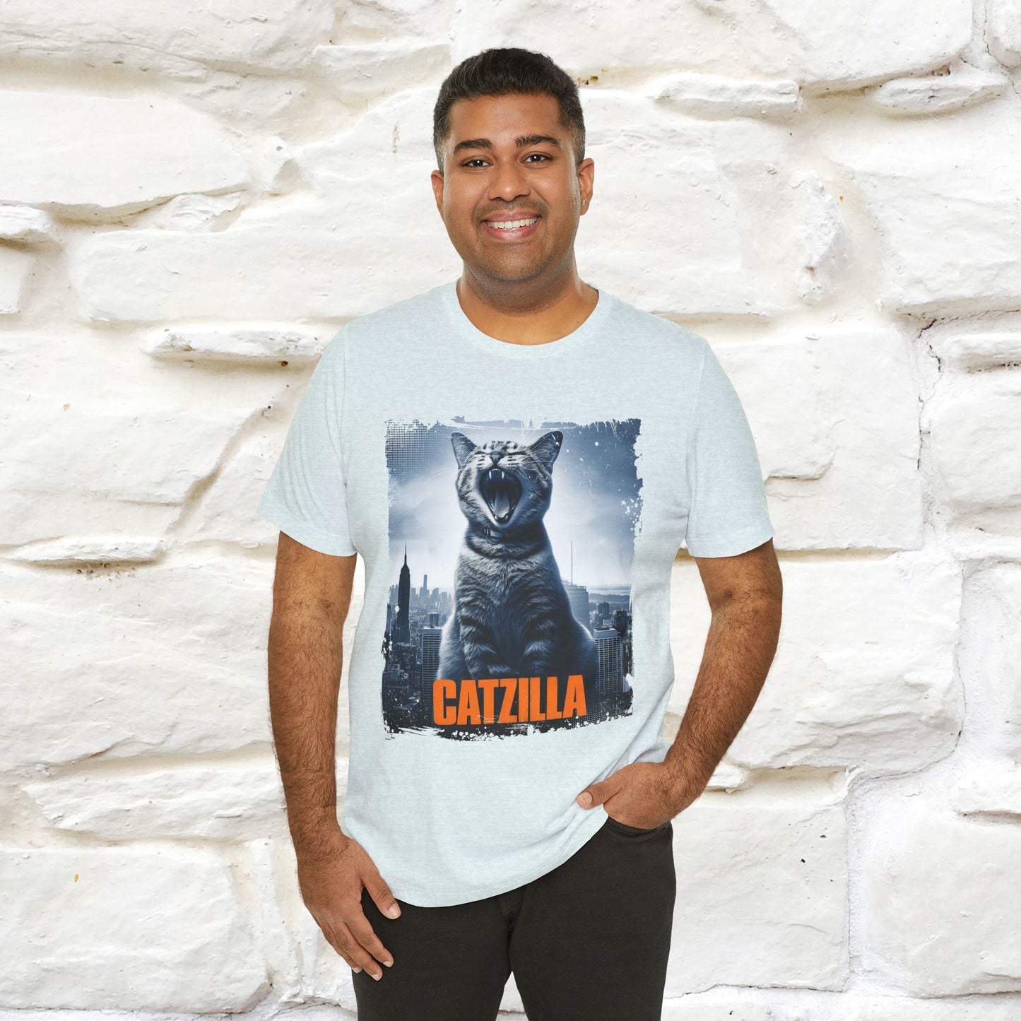 Catzilla T-Shirt | Fun Monster Cat Tee for Men & Women | 100% Cotton*