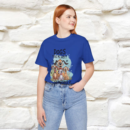 " Dogs Make Me Happy ..."  T-shirt |Nunu&Miao Studio