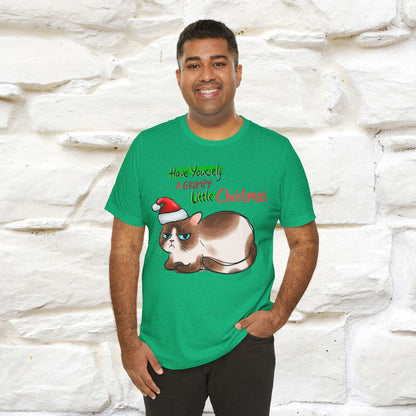 Have Yourself a Grumpy Little Christmas | Festive Cat Christmas Shirt for Men & Women | 100% Cotton*