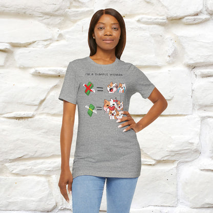 "I'm A Simple Woman" Funny Cat T-shirt for Women | 100% Cotton* 🐾