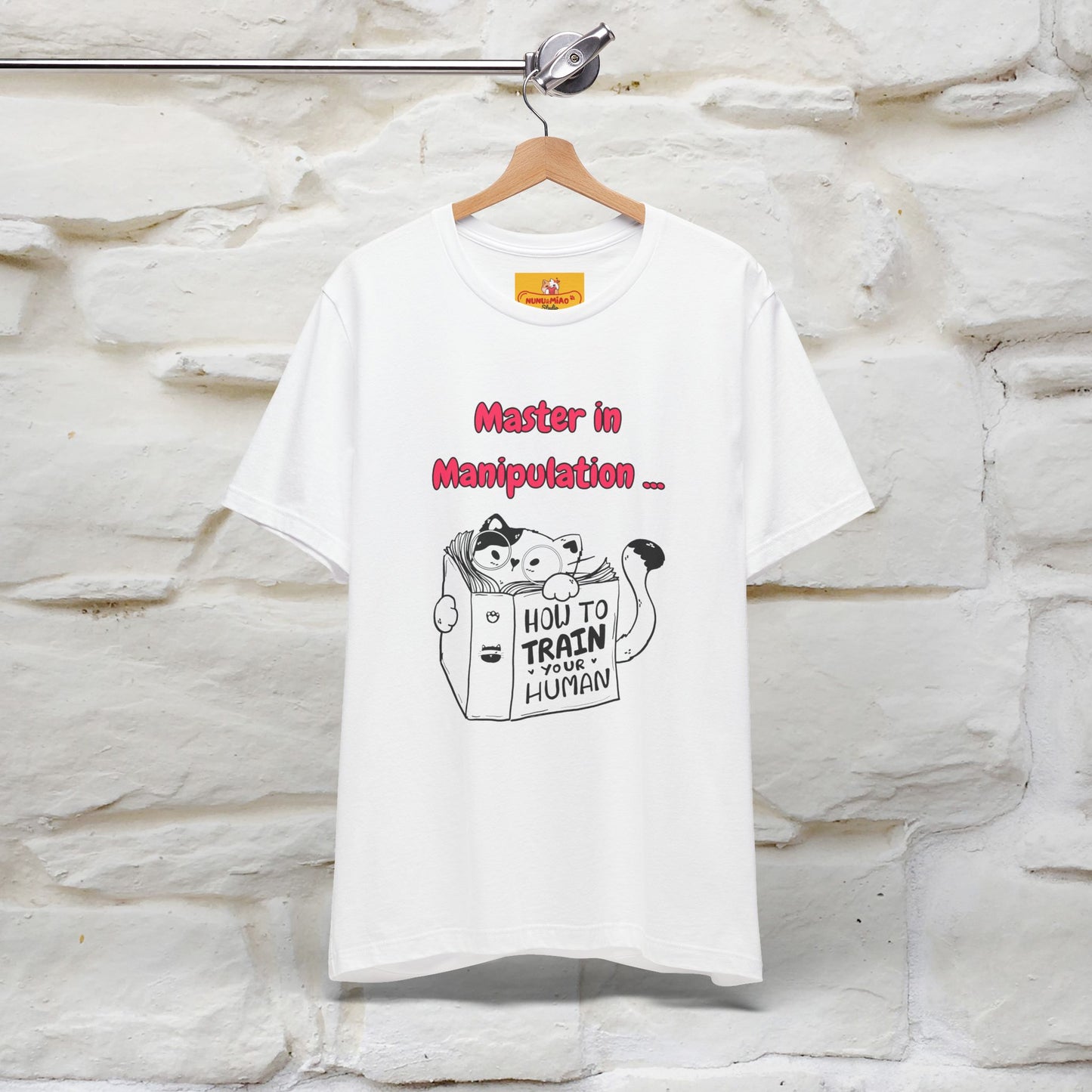 ''Master In Manipulation. How To Train Your Human '' Cat T-Shirt | Nunu&Miao Studio - Nunu&Miao Studio
