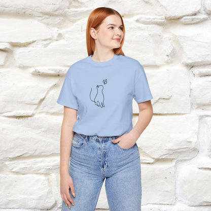 "Let Your Dreams Blossom'' Cat T-Shirt Front and Back Design | Nunu&Miao Studio