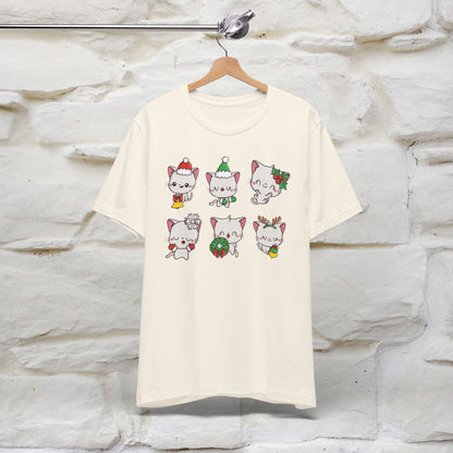 Christmas Cats T-Shirt | Festive Cat T-Shirt for Men & Women | 100% Cotton*