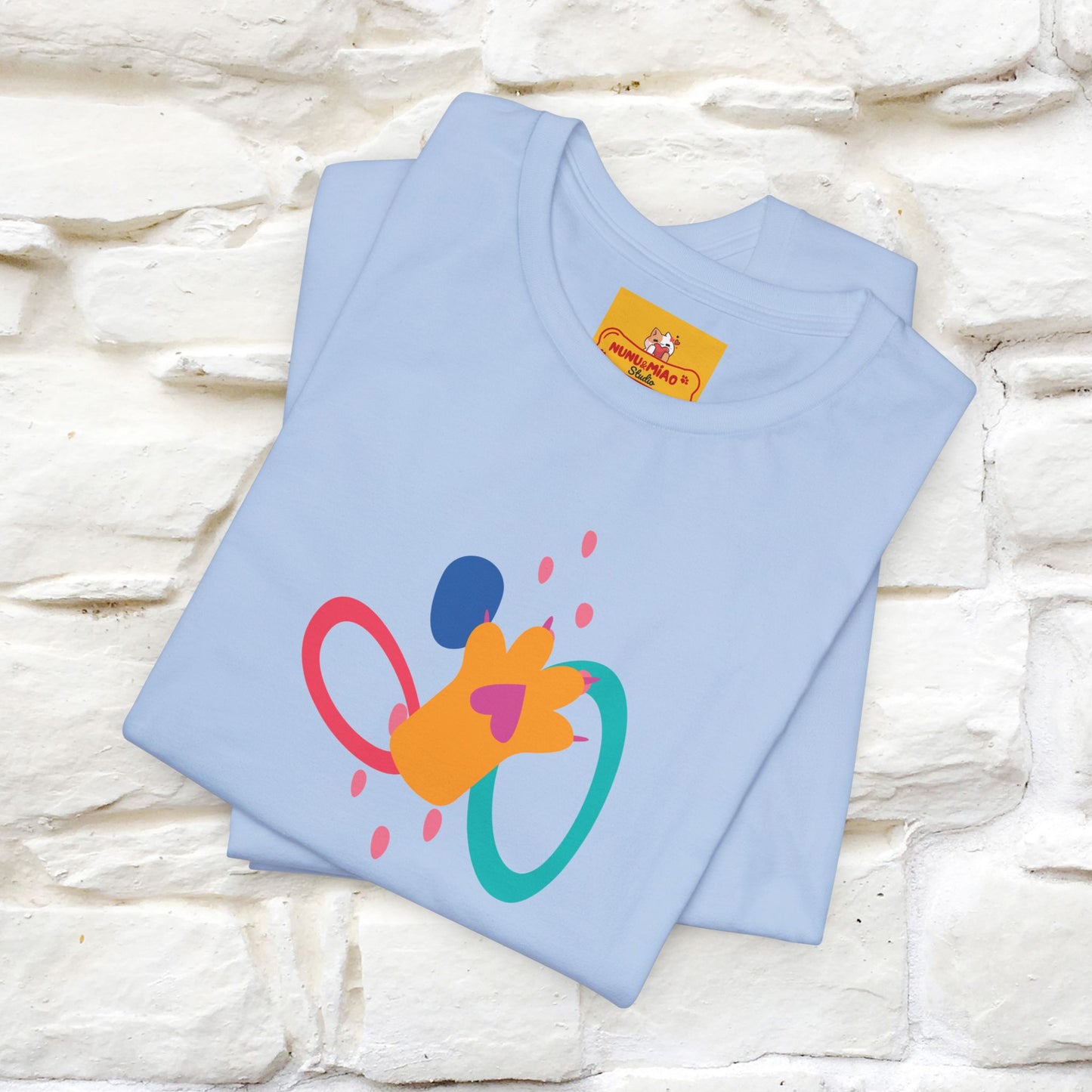 ''The Power Of Meow'' Cat T-Shirt Front and Back Design | Nunu&Miao Studio
