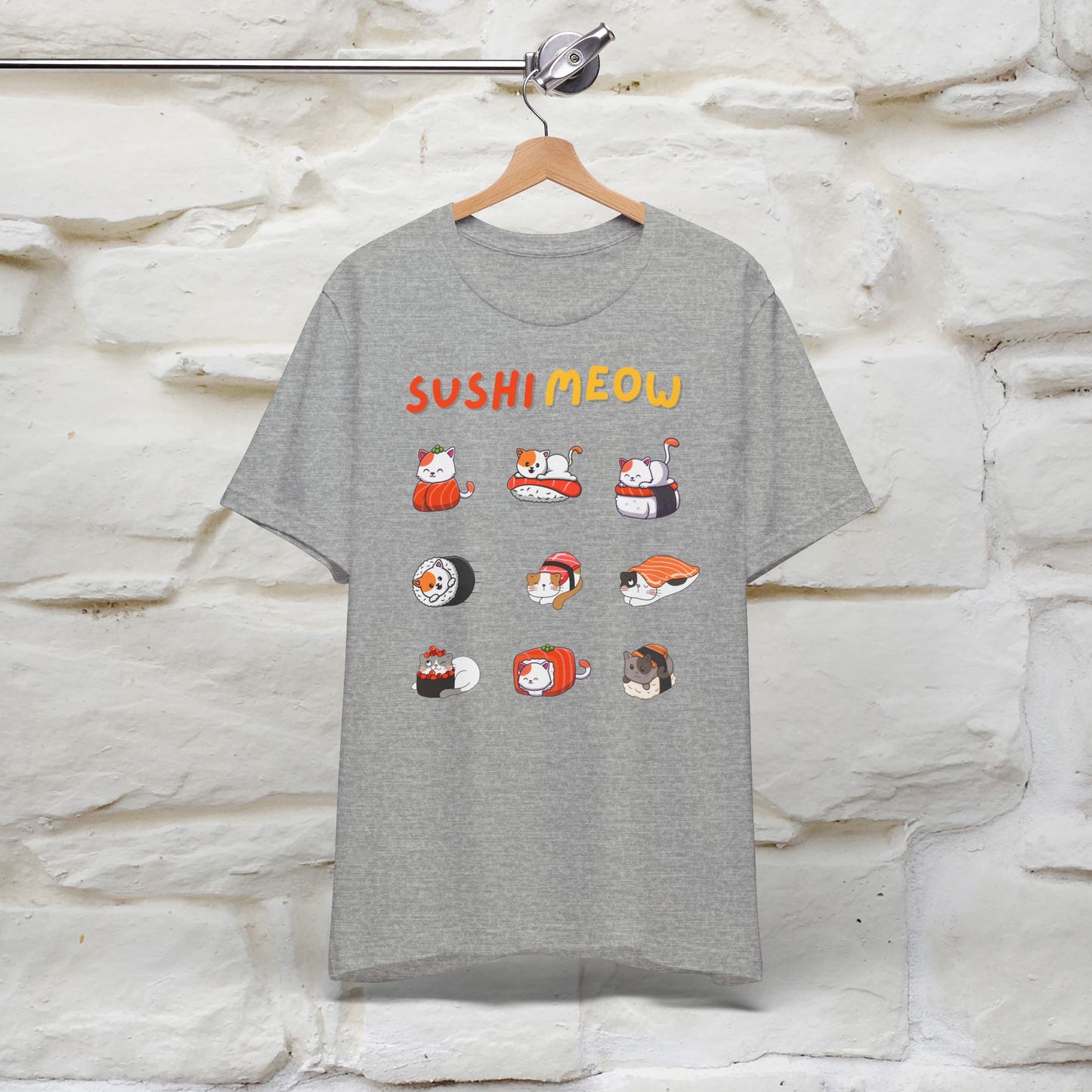 "Sushi Meow" Cat T-shirt for Men & Women | 100% Cotton*