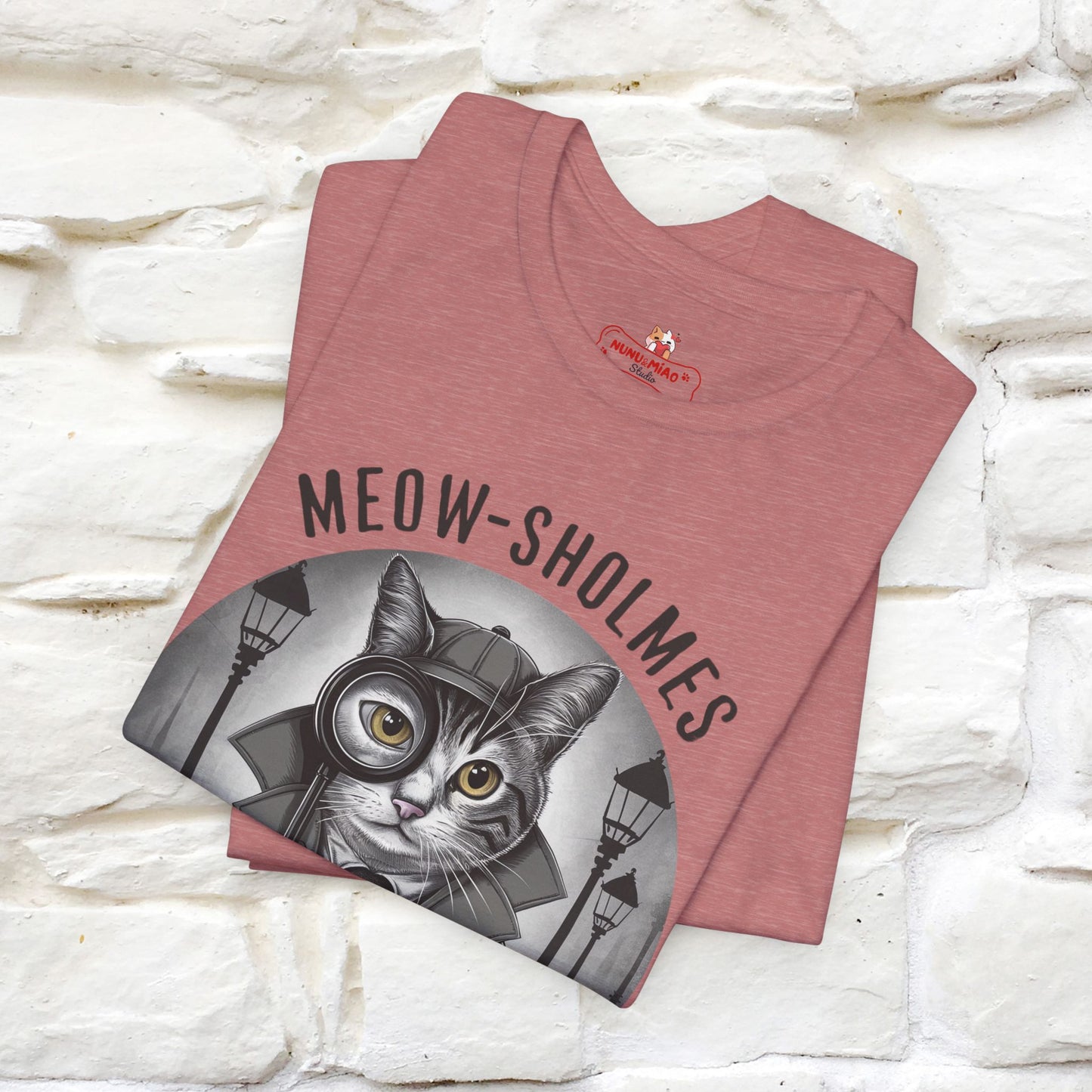 Meow-Sholmes: The Case of the Missing Kibble T-Shirt | Detective Cat Tee for Men & Women | 100% Cotton*