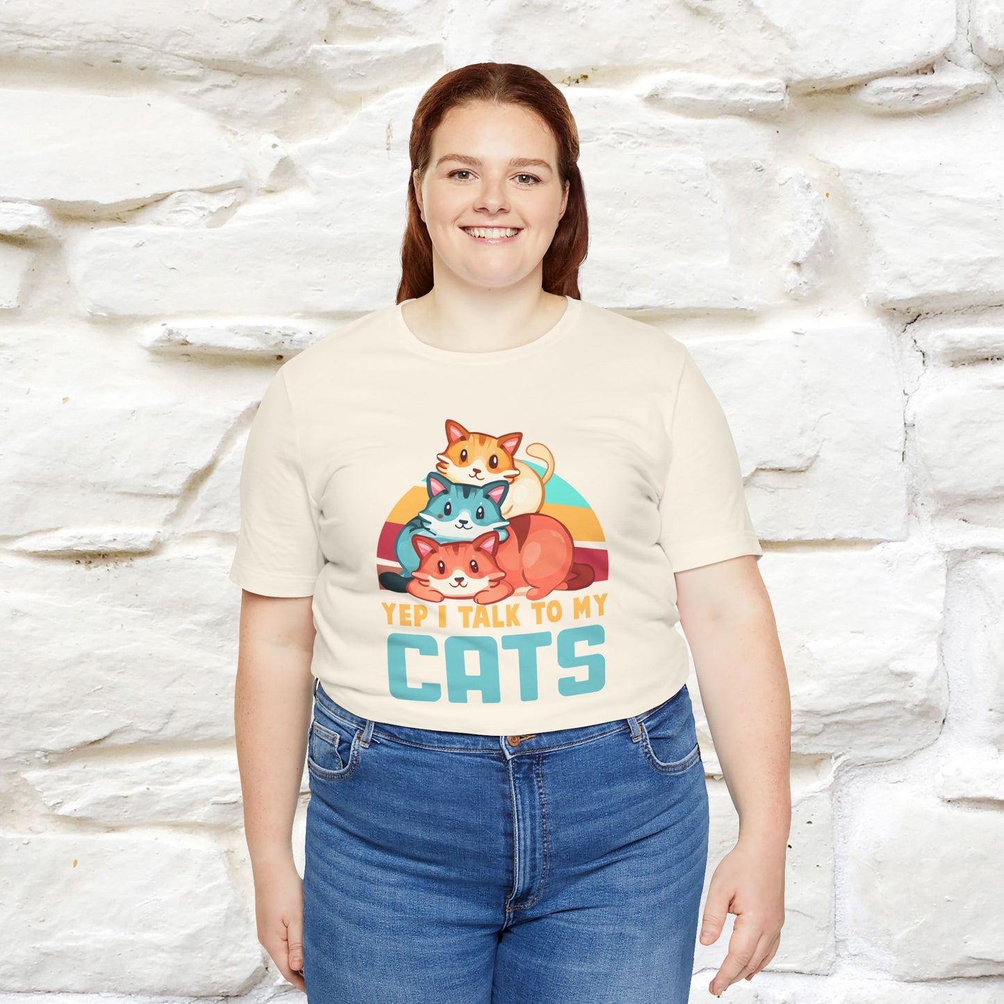 ''Yep, I Talk To My Cats'' Cute Cat T-Shirt for Men & Women | 100% Cotton* 🐾