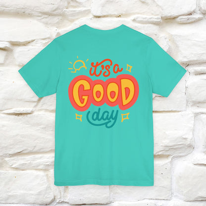 ""It's A Good Day" Cat T-Shirt| Front & Back Design | Nunu&Miao Studio