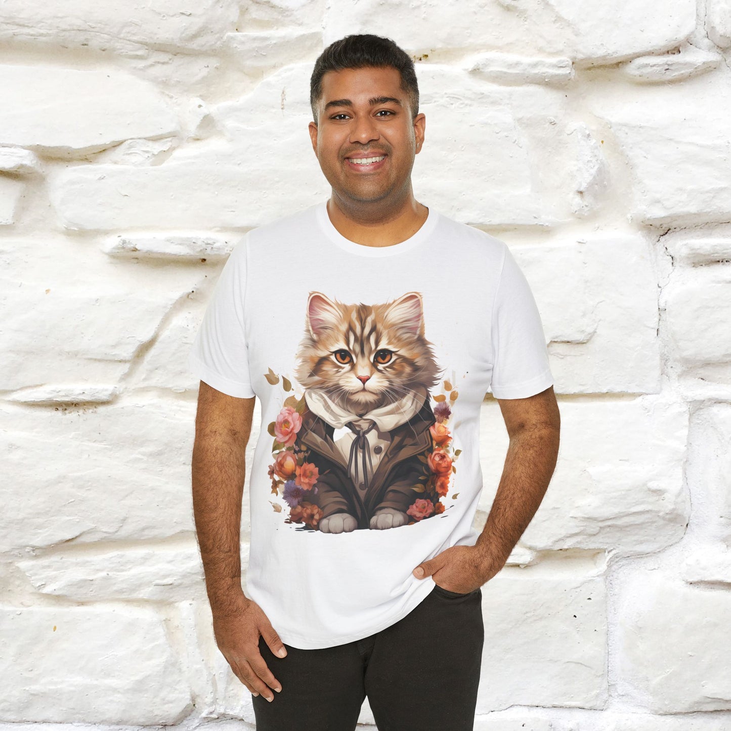 "Mr. Meow" Elegant Cat T-Shirt for Men & Women | 100% Cotton*