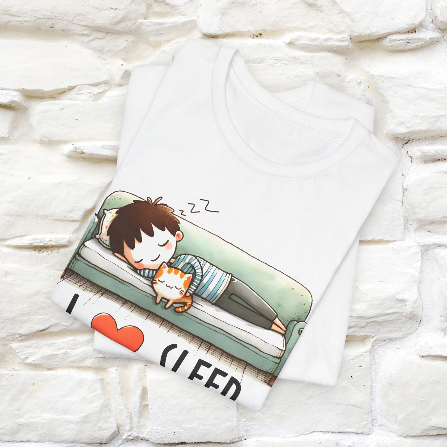 ''I Love Sleep''  Cat T-shirt for Men and Women  100% Cotton*