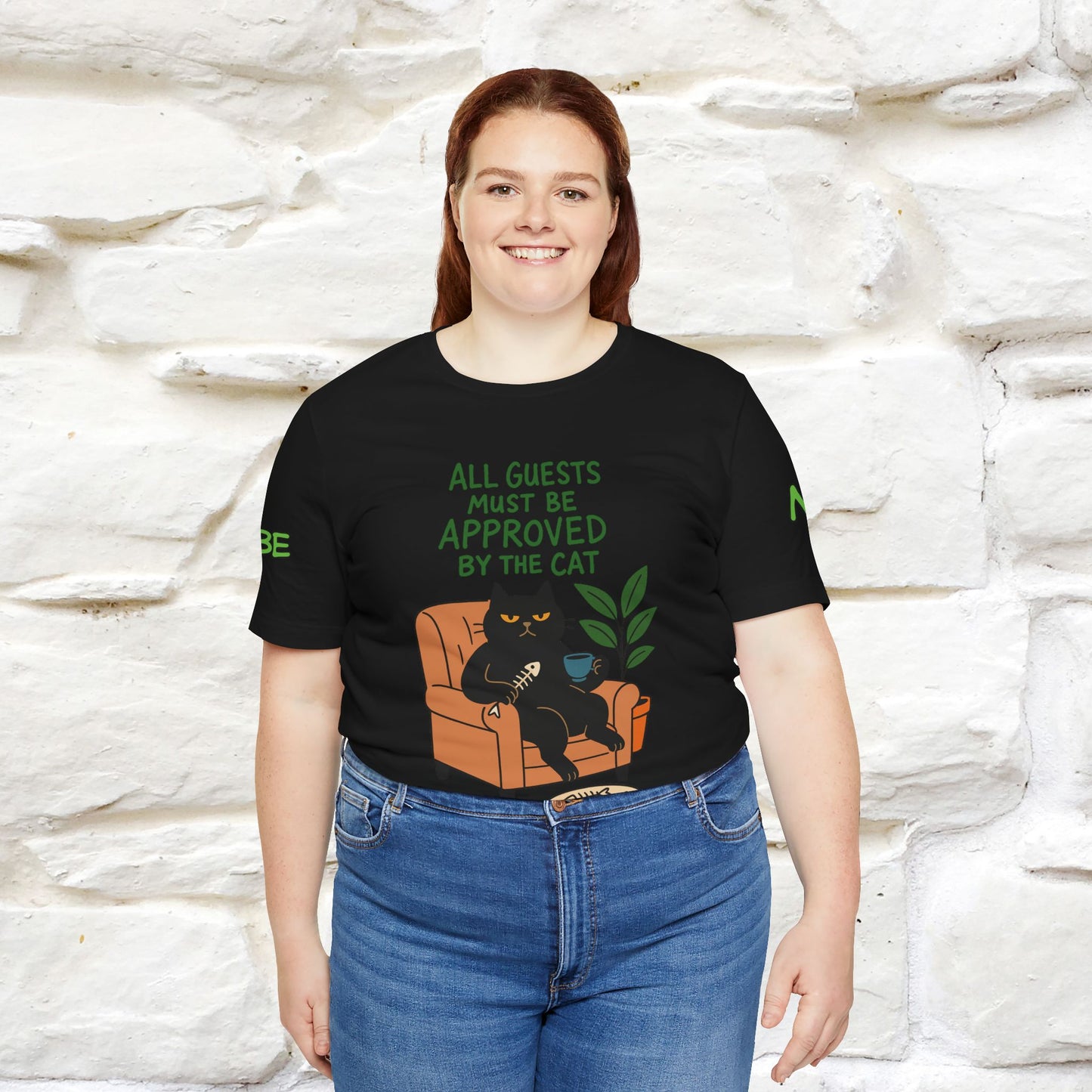 "All Guest Must Be Approved By The Cat - NO,MAYBE" Cat T-shirt |Nunu&Miao Studio