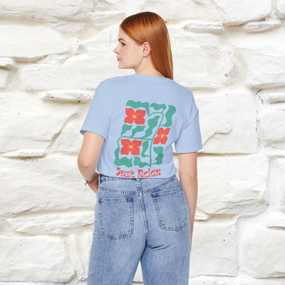 "Just Relax'' Cat T-Shirt Front and Back Design | Nunu&Miao Studio