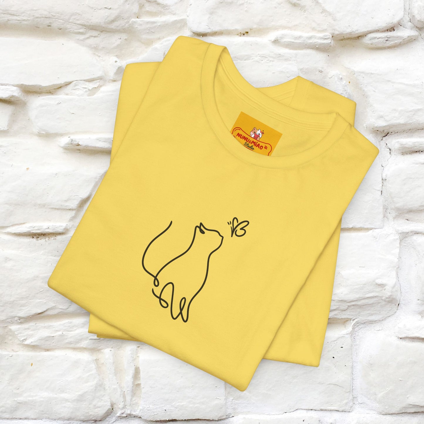 "Let Your Dreams Blossom'' Cat T-Shirt Front and Back Design | Nunu&Miao Studio