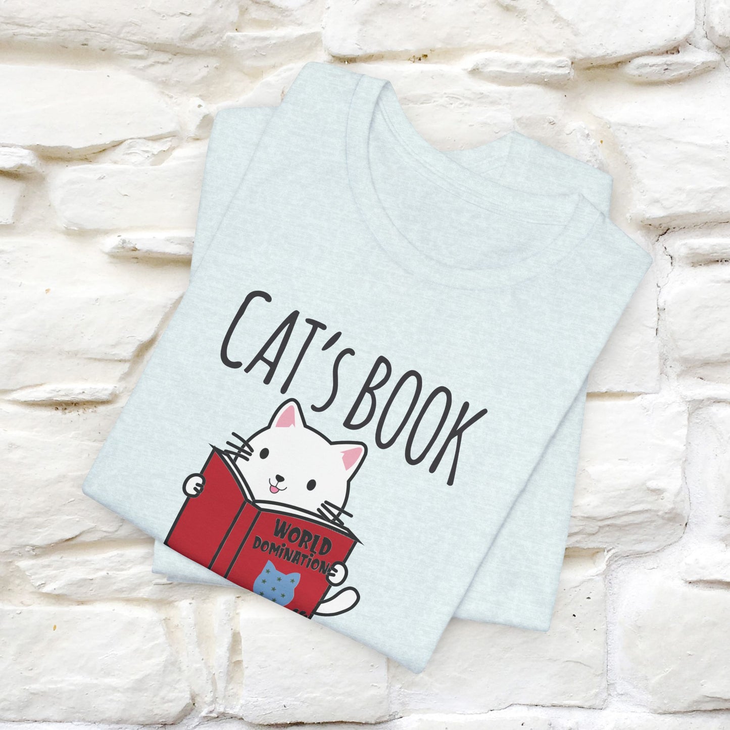 "Cat's Book Coffee" Cat T-Shirt for Men & Women | 100% Cotton* | Cozy Vibes for Book & Cat Lovers