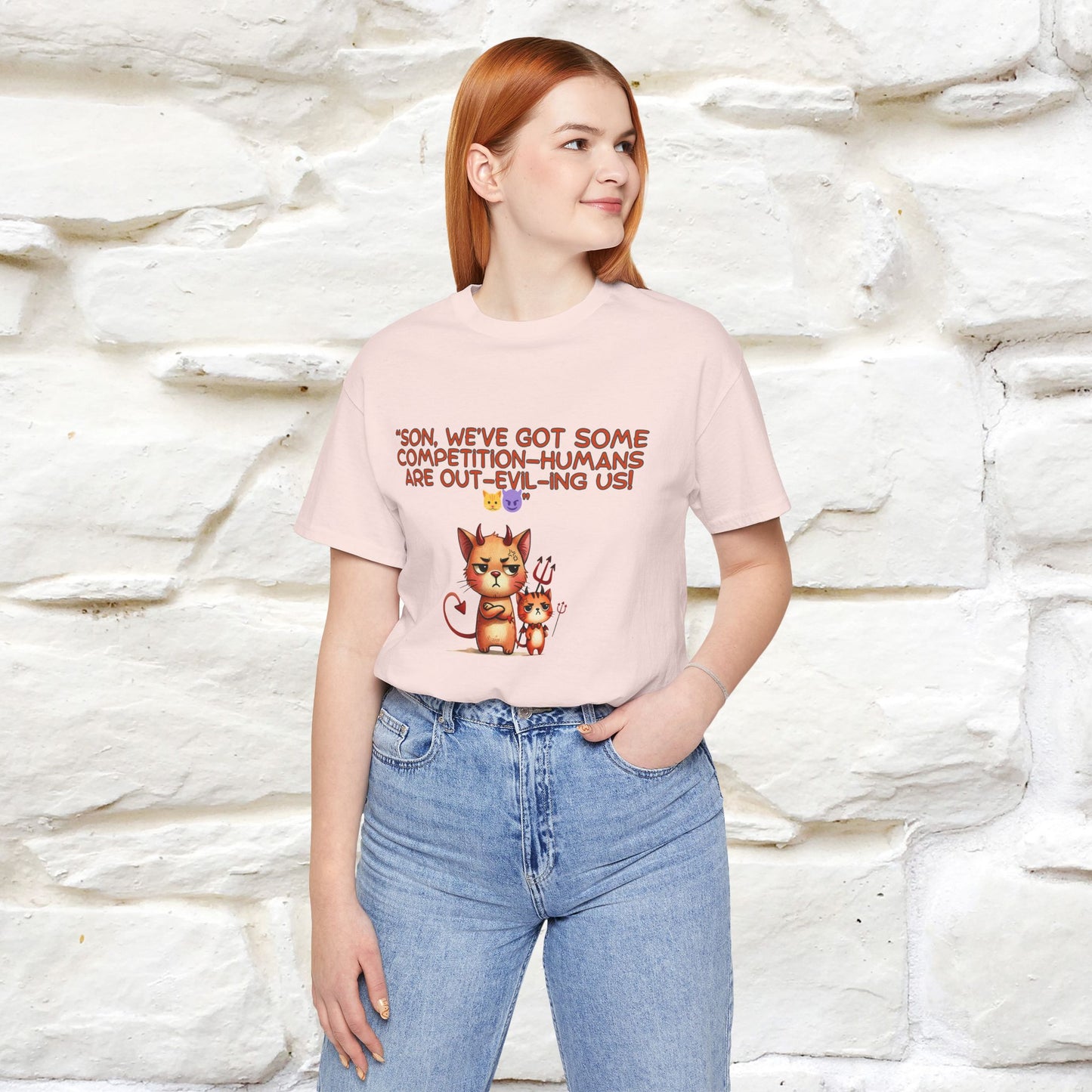 "Humans Are Out-Evil-Ing Us." Cat  T-shirt |Nunu&Miao Studio