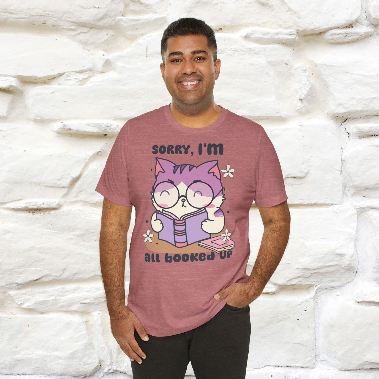 Funny Cat T-Shirt for Book Lovers – 100% Cotton* | Cute Cat Apparel for Men & Women | Gifts for Cat Lovers