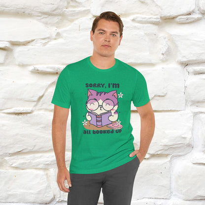 Funny Cat T-Shirt for Book Lovers – 100% Cotton* | Cute Cat Apparel for Men & Women | Gifts for Cat Lovers