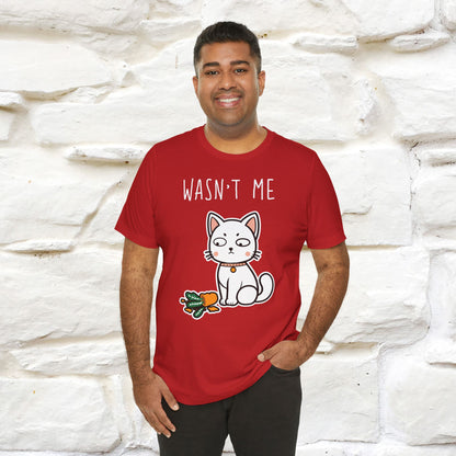 "Wasn't Me" Cat T-shirt for Men & Women | 100% Cotton 🐾