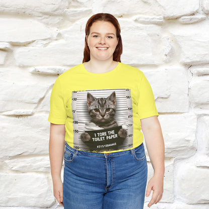 ''I Tore The Toilet Paper'' | Funny Cat T-Shirt | Nunu&Miao Studio