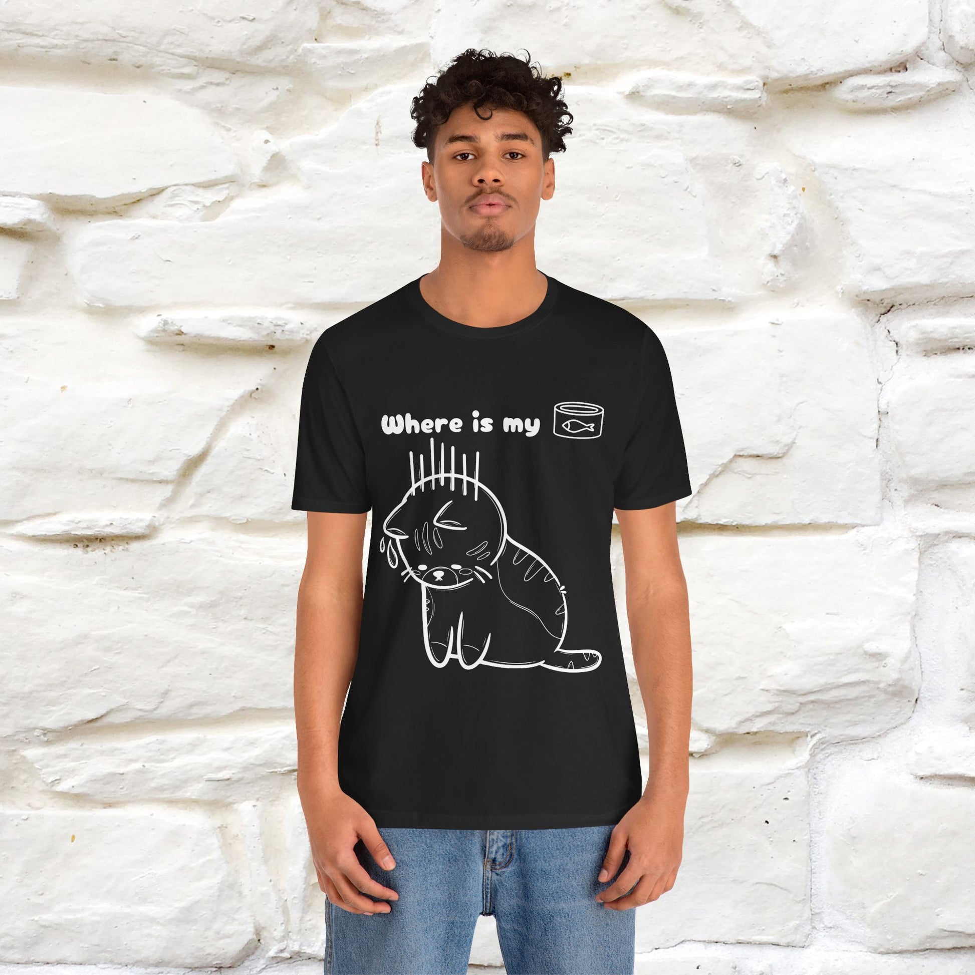 "Where Is My Tuna?" Cat T-Shirt | Nunu&Miao Studio - Nunu&Miao Studio