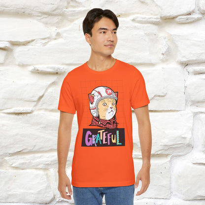 ''Grateful''  Cat T-shirt for Men and Women  100% Cotton*