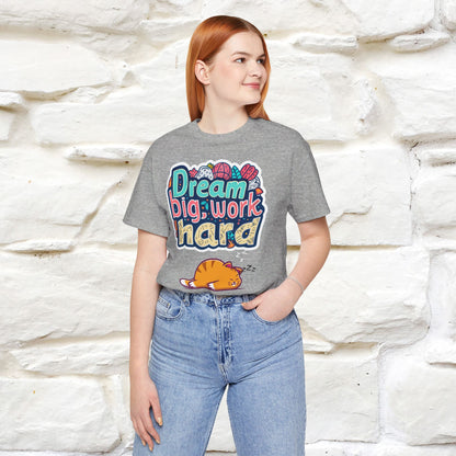 ''Dream Big Work Hard '' T-shirt for Women 100% Cotton* - Nunu&Miao Studio