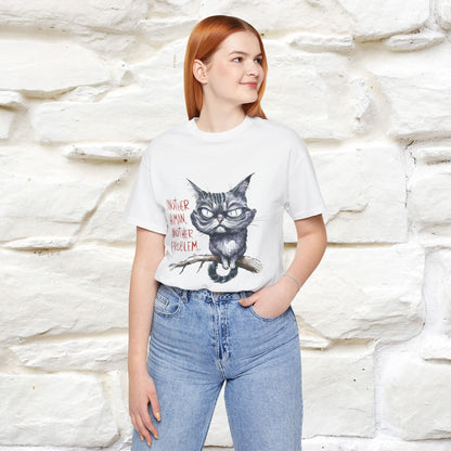 "Another Human, Another Problem" Funny Cat T-Shirt for Men & Women | 100% Cotton* 🐾