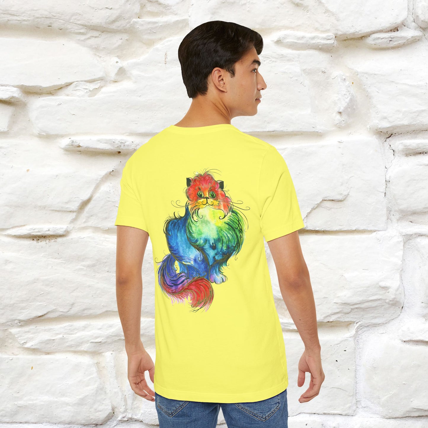 "Il Pittore'' Cat T-Shirt Front and Back Design | Nunu&Miao Studio