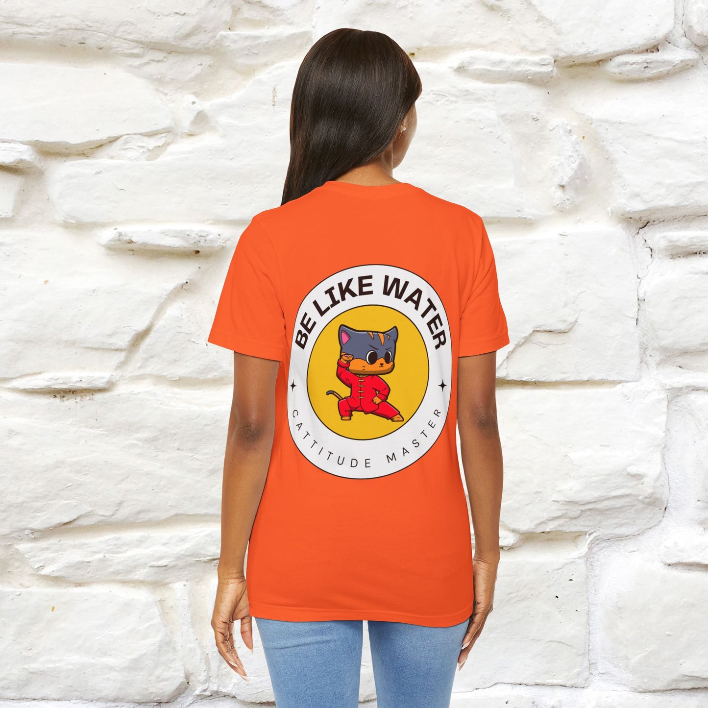 "Be Like Water: Cattitude Master | Cat T-Shirt |Nunu&Miao Studio