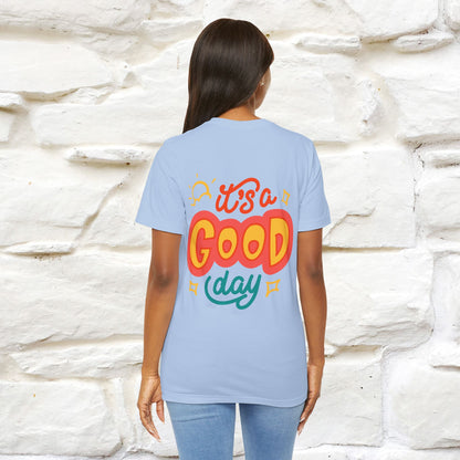 ""It's A Good Day" Cat T-Shirt| Front & Back Design | Nunu&Miao Studio