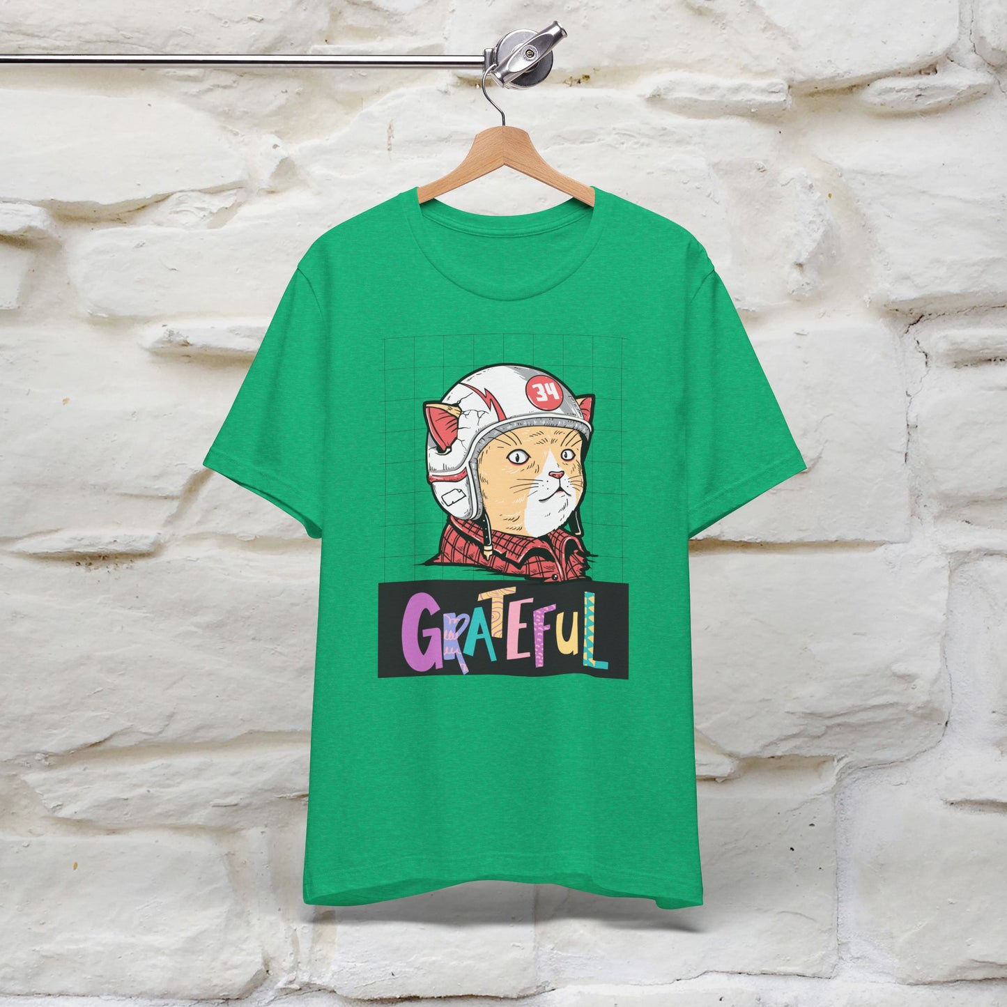 ''Grateful''  Cat T-shirt for Men and Women  100% Cotton*