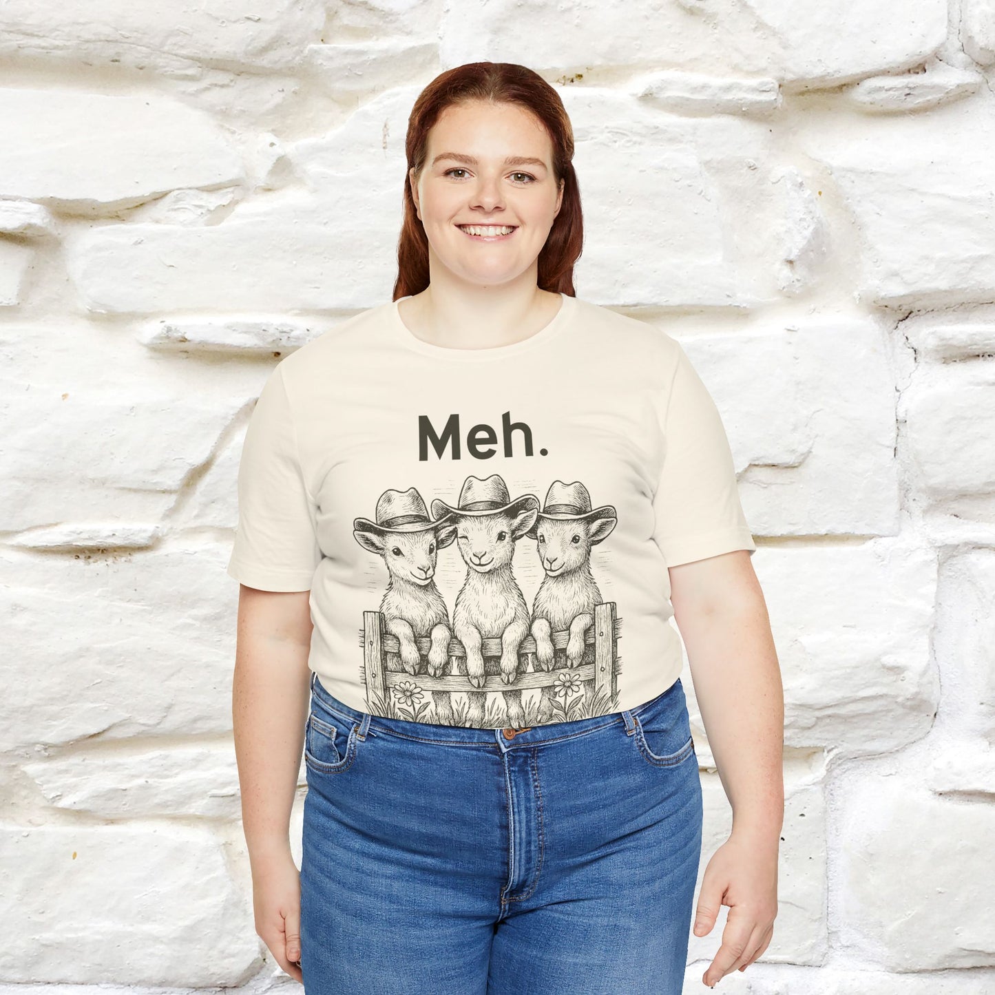 "Meh" Cute T-shirt |Nunu&Miao Studio - Nunu&Miao Studio