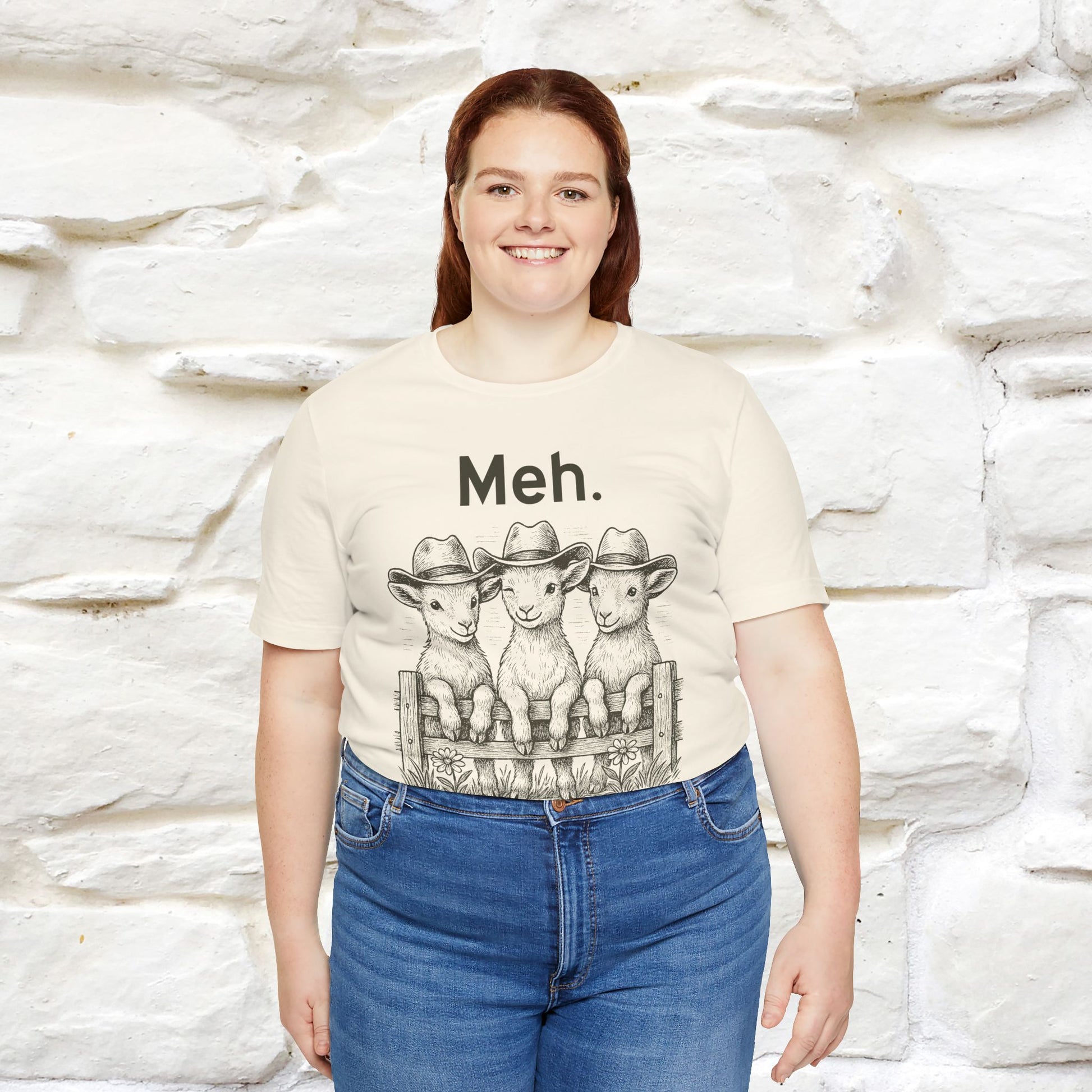 "Meh" Cute T-shirt |Nunu&Miao Studio - Nunu&Miao Studio