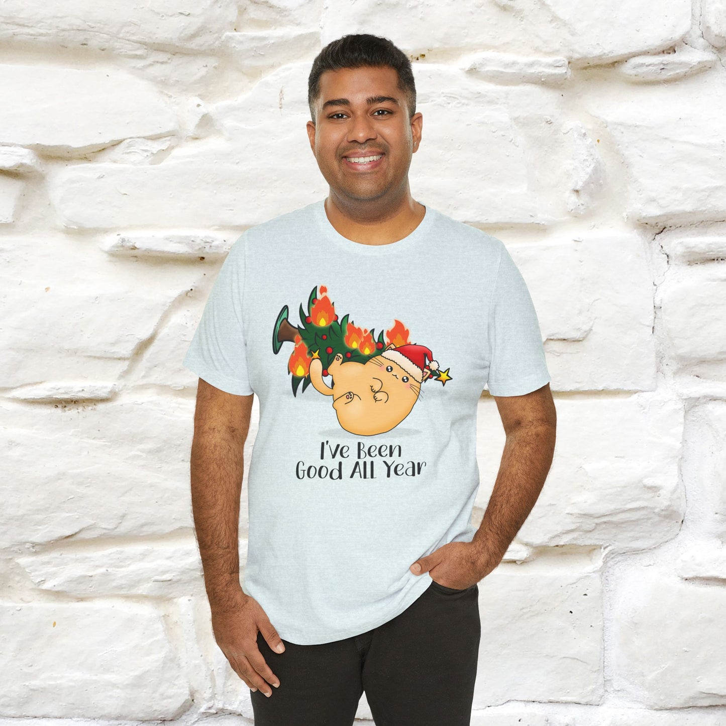 I've Been Good All Year | Festive Cat Christmas Shirt for Men & Women | 100% Cotton*