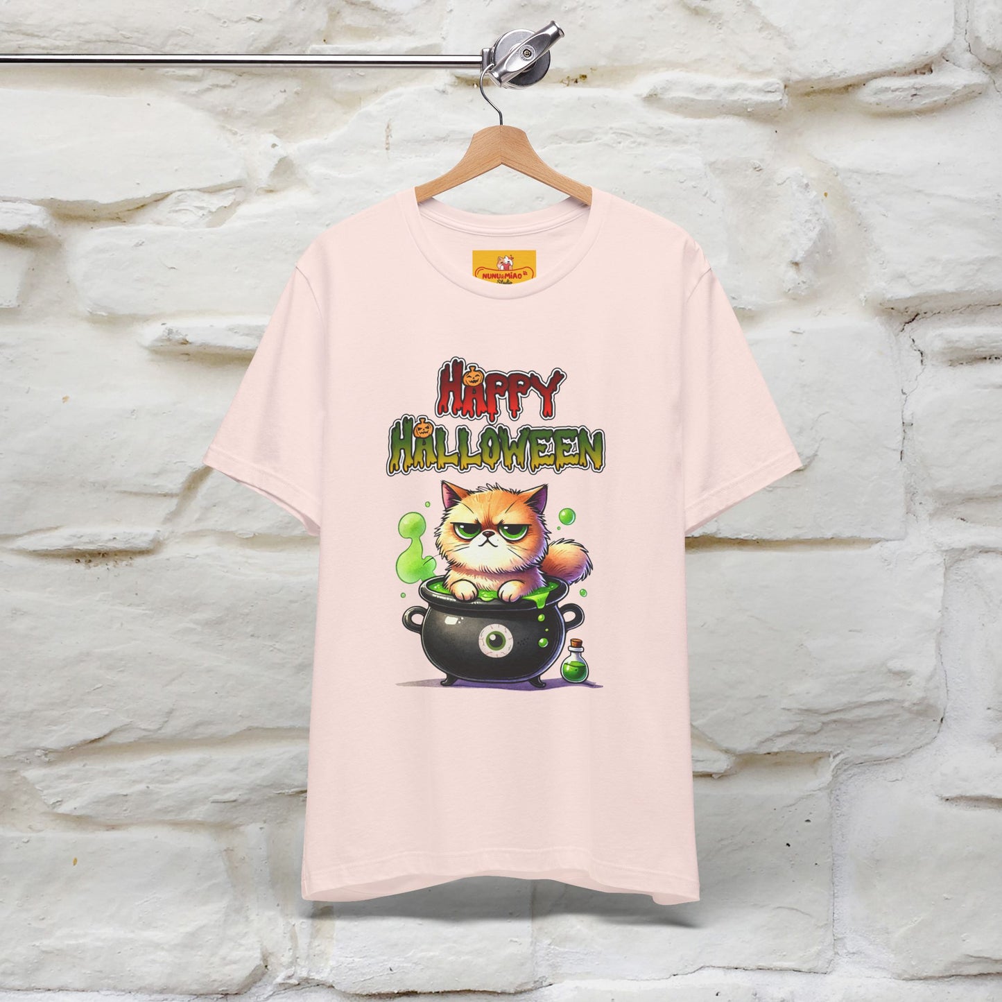 "Angry Cat Happy Halloween" Cat  T-shirt |Nunu&Miao Studio