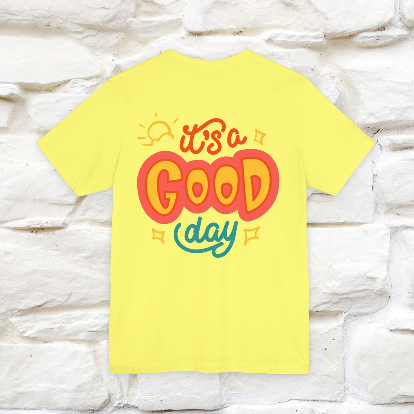 ""It's A Good Day" Cat T-Shirt| Front & Back Design | Nunu&Miao Studio