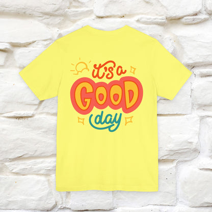 ""It's A Good Day" Cat T-Shirt| Front & Back Design | Nunu&Miao Studio