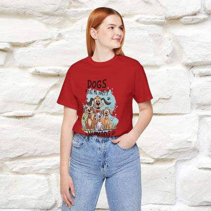 " Dogs Make Me Happy ..."  T-shirt |Nunu&Miao Studio