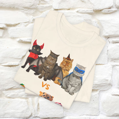 ''Cat Vs Dogs''  Cat and Dog T-shirt for Men and Women 100% Cotton*